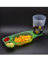 Barquette à frite porte-gobelet
