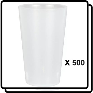 500 GOBELETS 25/28CL REUTILISABLES