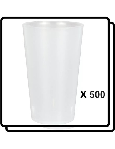 500 GOBELETS 25/28CL REUTILISABLES